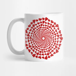 Red Hard Optical Illusion Mug